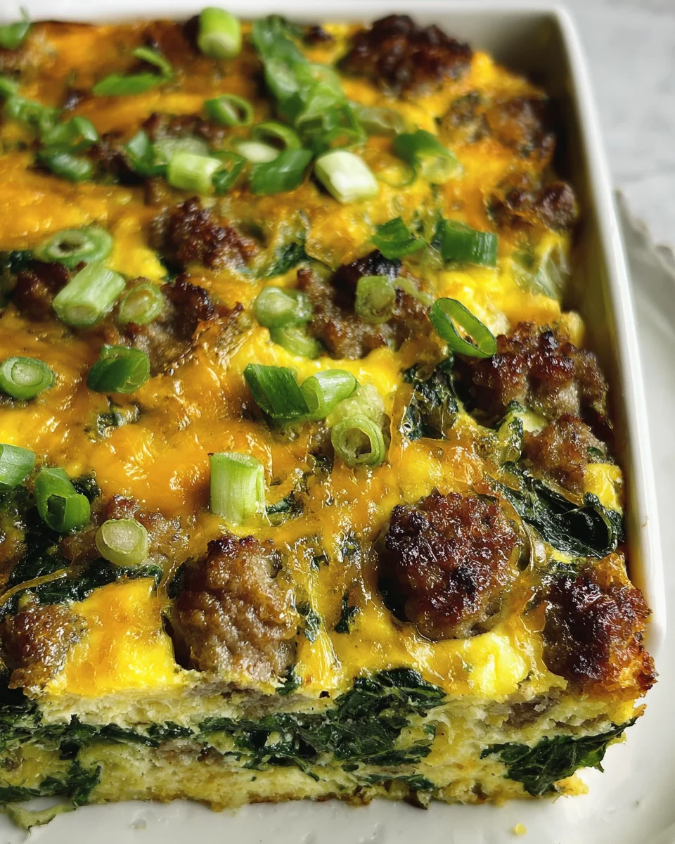 Sausage & Egg Keto Breakfast Casserole