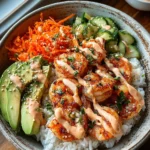 Shrimp Rice Bowls with Spicy Mayo