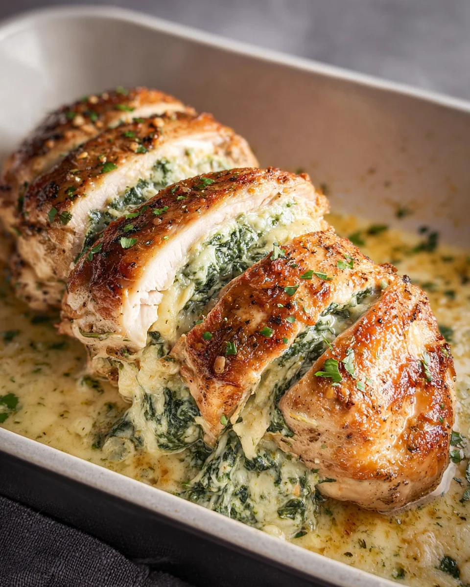 Spinach Stuffed Chicken Fillets 24 Spinach