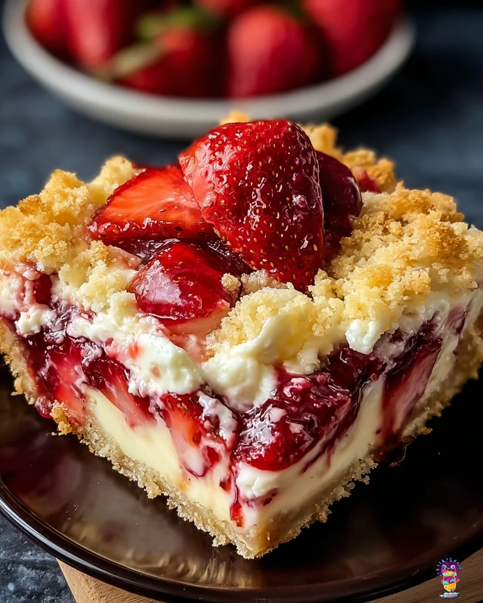 Strawberry Cheesecake Dump Cake
