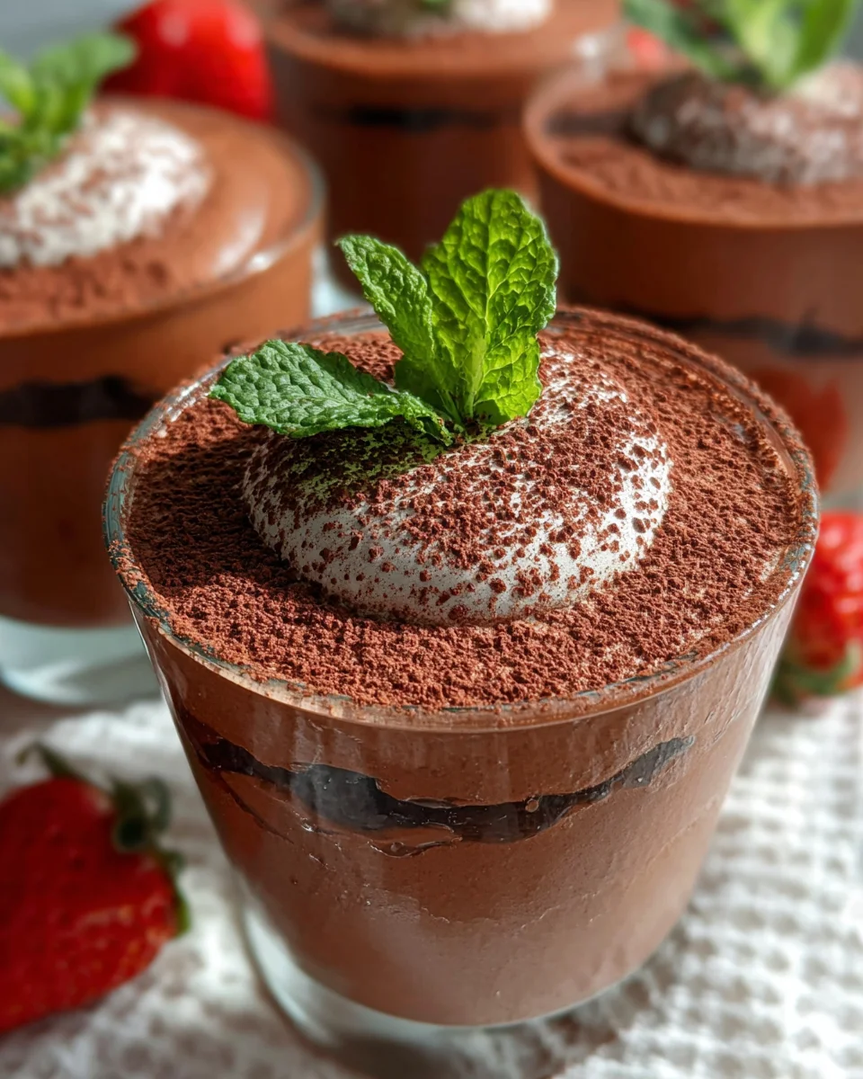 Vegan Chocolate Mousse with Aquafaba