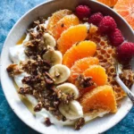 Winter Citrus Ricotta Breakfast Bowl with Honeycomb