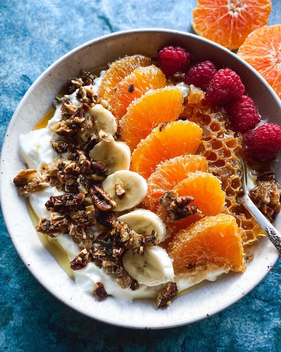 Winter Citrus Ricotta Breakfast Bowl with Honeycomb