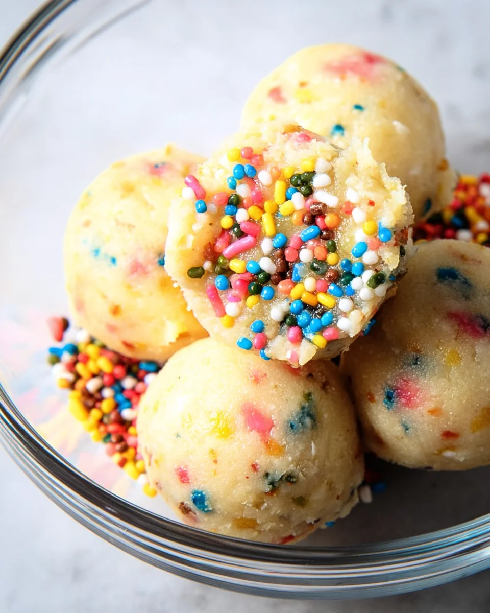 Applesauce Birthday Cake Protein Balls 14 Applesauce