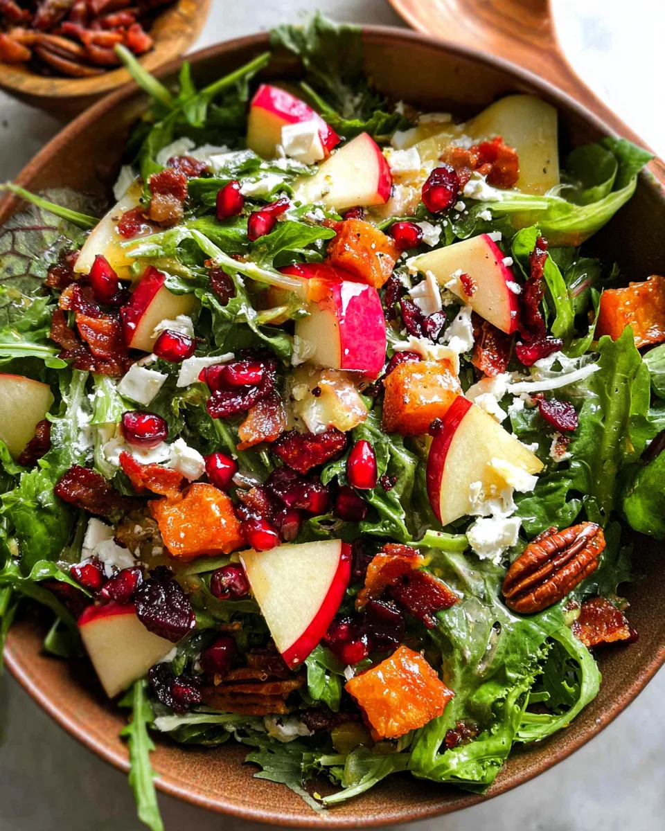 Autumn Salad with Apple Cider Vinaigrette