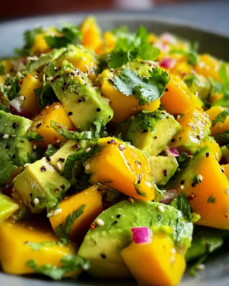 Avocado Mango Salad 18 Avocado