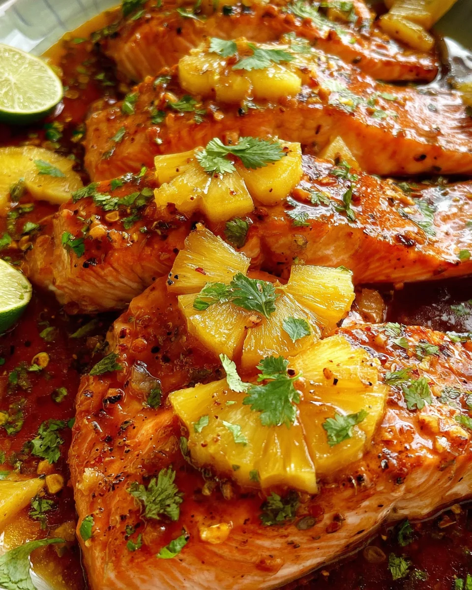 Baked Pineapple Salmon 20 Baked