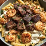 Blackened Steak and Shrimp Alfredo 21 Blackened Steak and Shrimp Alfredo