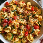 Cheese Tortellini with Summer Veggies