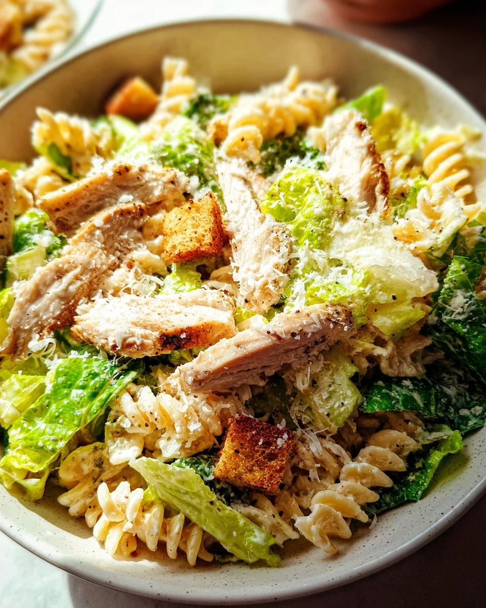 Chicken Caesar Pasta Salad