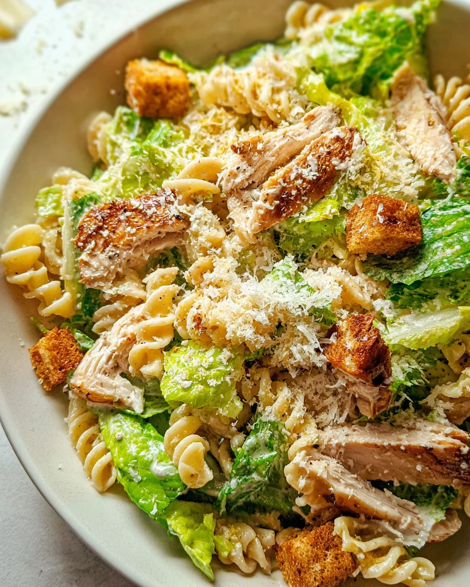 Chicken Caesar Pasta Salad 22 Chicken