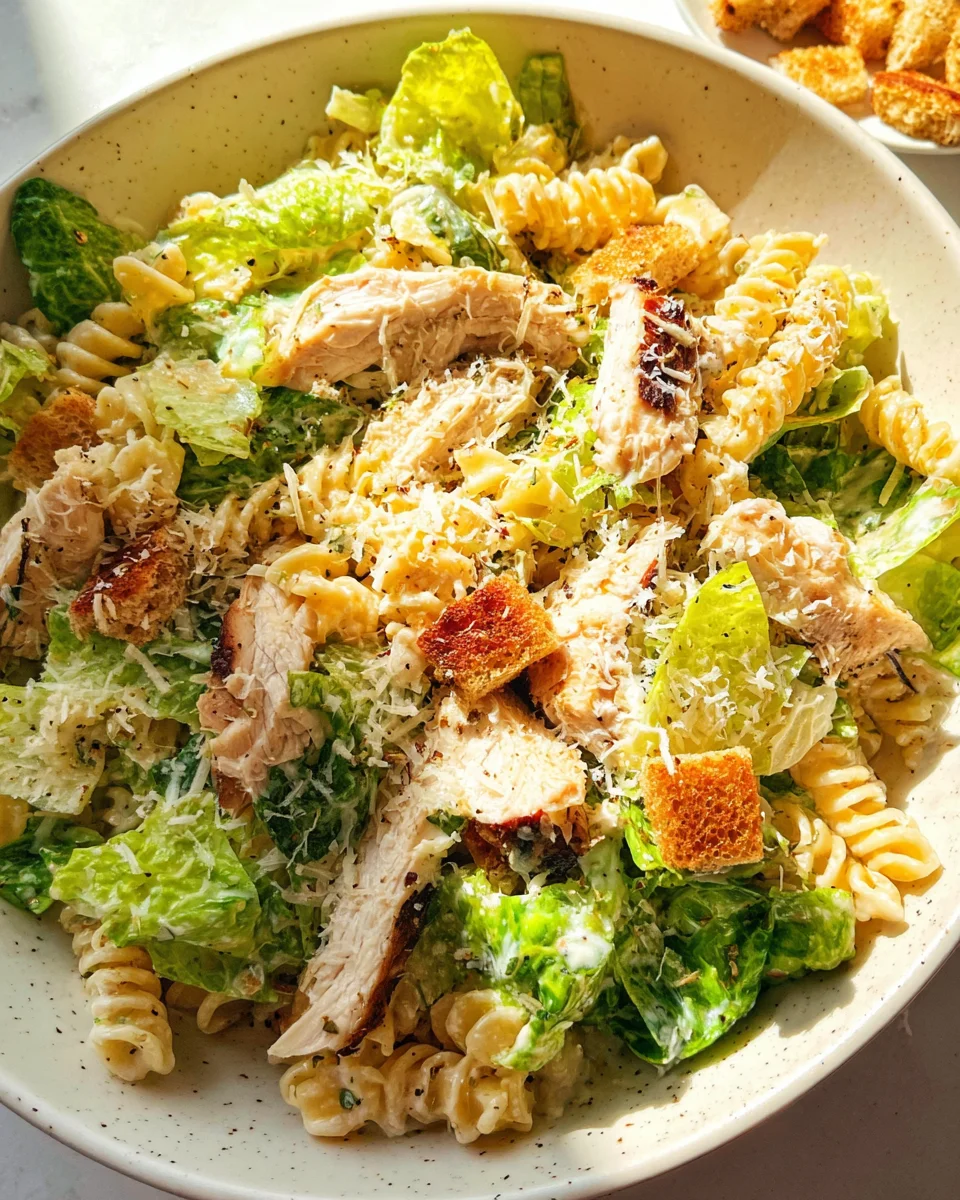 Chicken Caesar Pasta Salad 23 Chicken