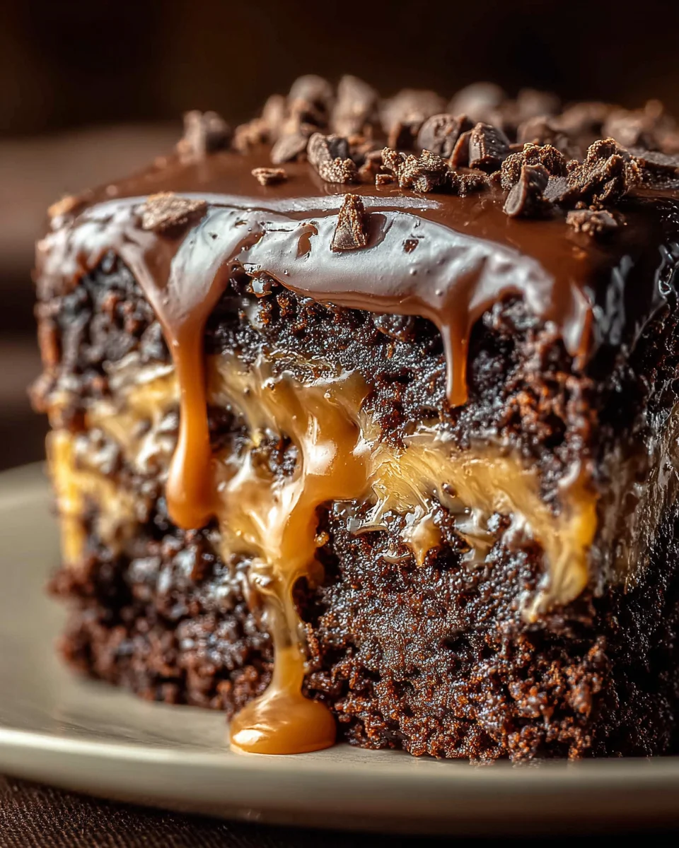 Chocolate Caramel Dump Cake Recipe