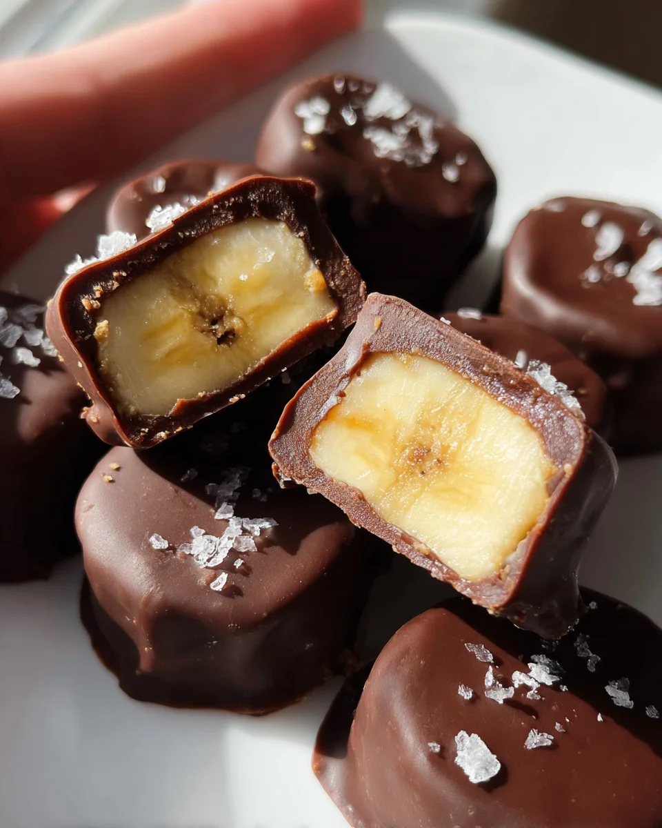 Chocolate Peanut Butter Banana Bites