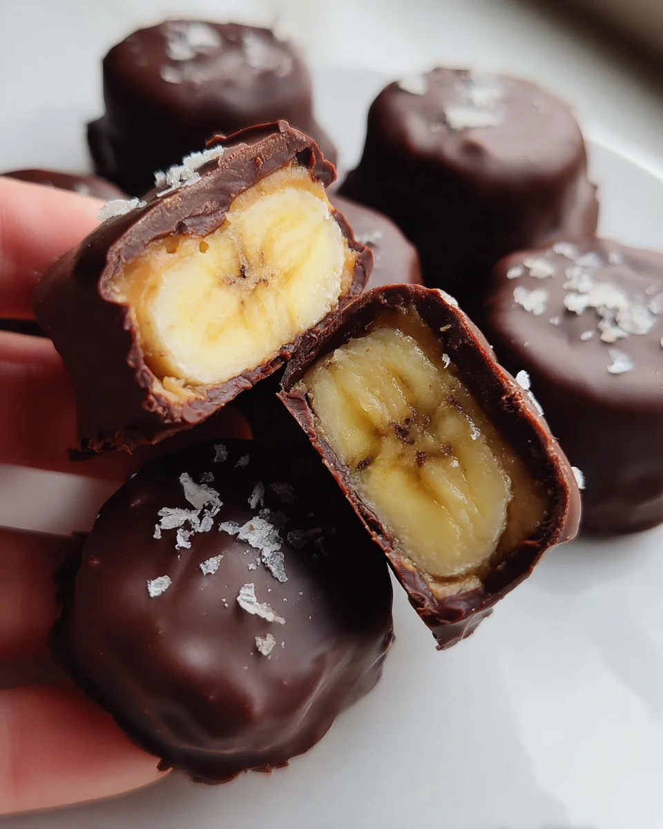 Chocolate Peanut Butter Banana Bites 17 Chocolate