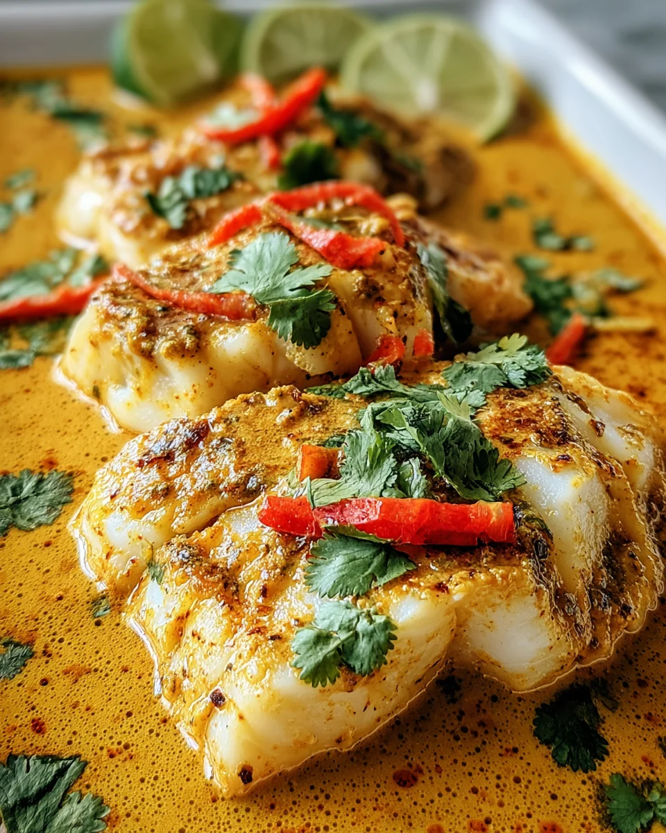 Coconut Curry Baked Cod
