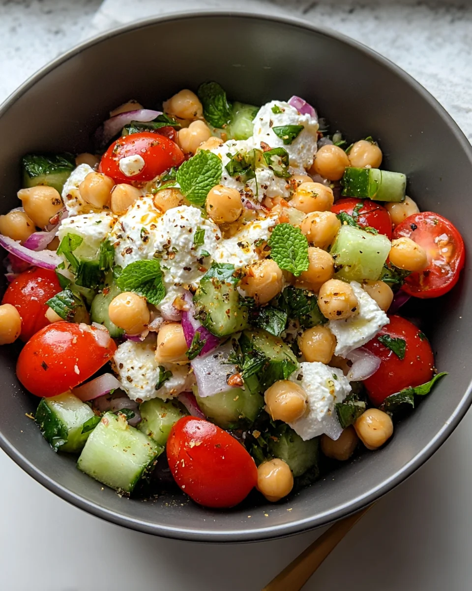 Cottage Cheese and Chickpeas Salad 23 Cottage
