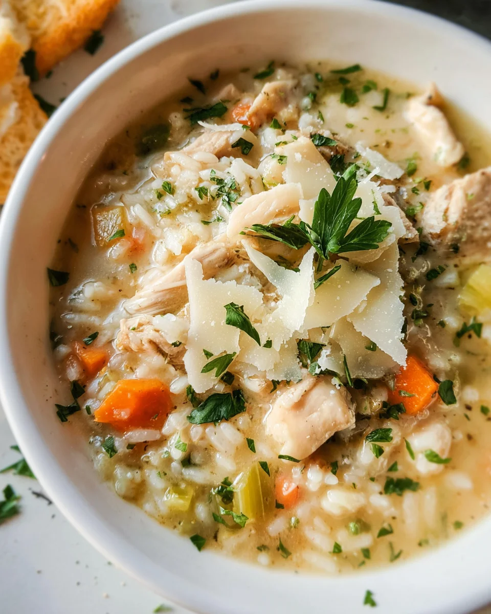 Creamy Chicken and Rice Soup