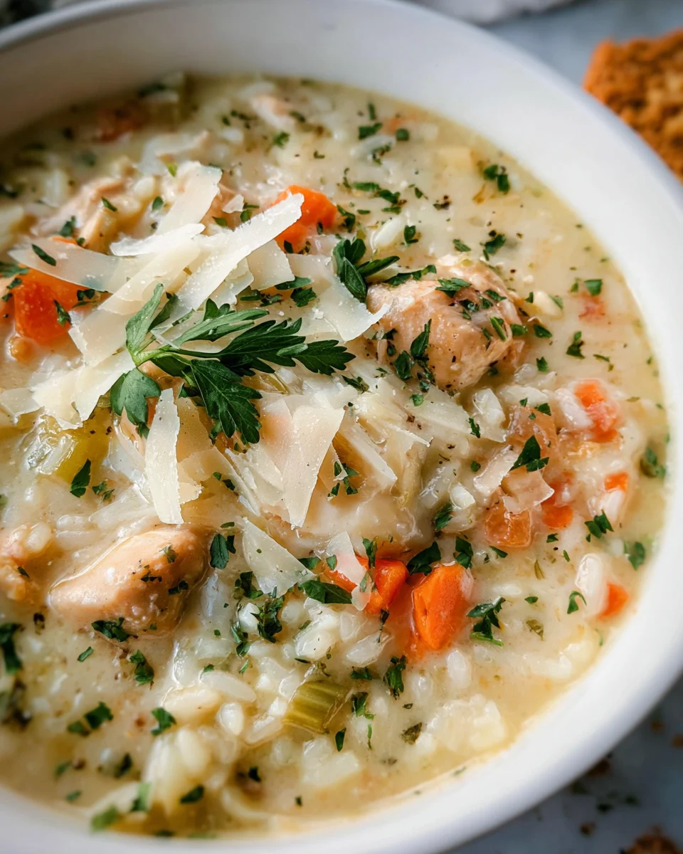 Creamy Chicken and Rice Soup 32 Creamy