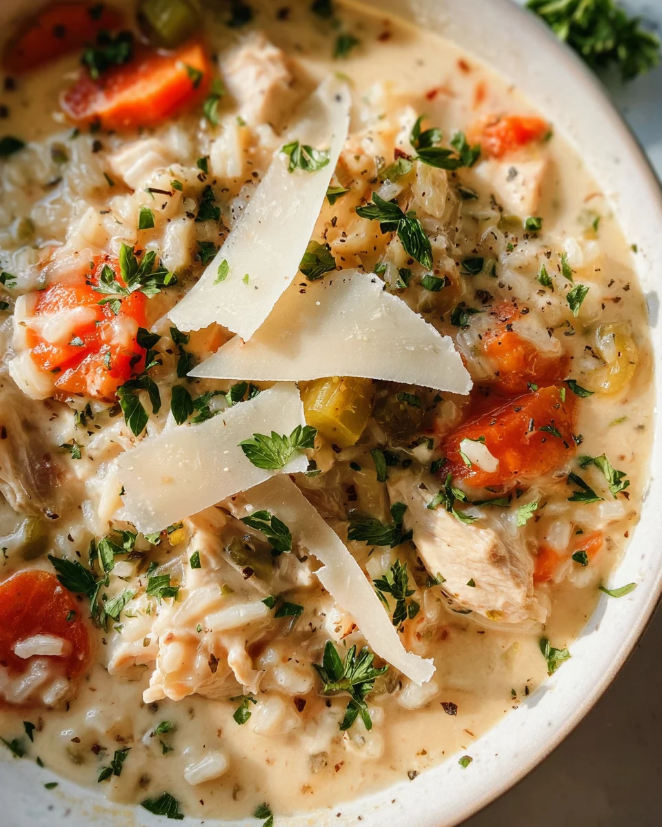 Creamy Chicken and Rice Soup 33 Creamy