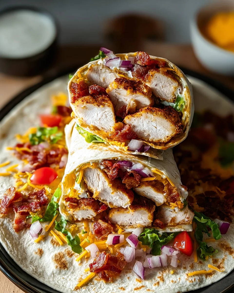 Crispy Chicken Bacon Ranch Wrap