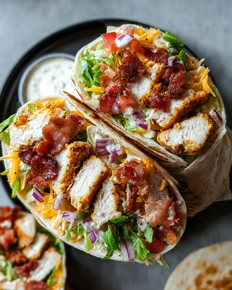Crispy Chicken Bacon Ranch Wrap 26 Crispy