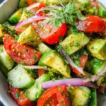 Cucumber Tomato Avocado Salad 20 Cucumber Tomato Avocado Salad
