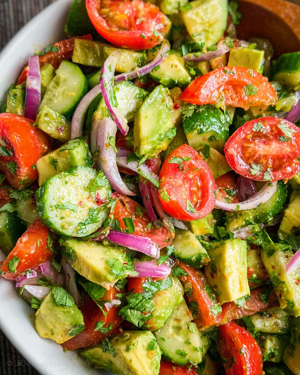 Cucumber Tomato Avocado Salad 19 Cucumber