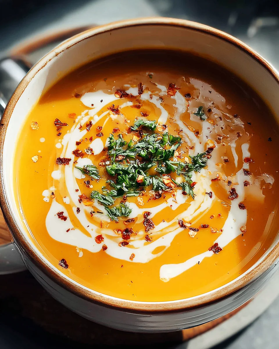 Easy Butternut Squash and Sweet Potato Soup