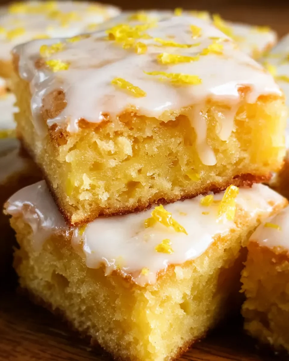 Easy Lemon Brownies Recipe 24 Easy