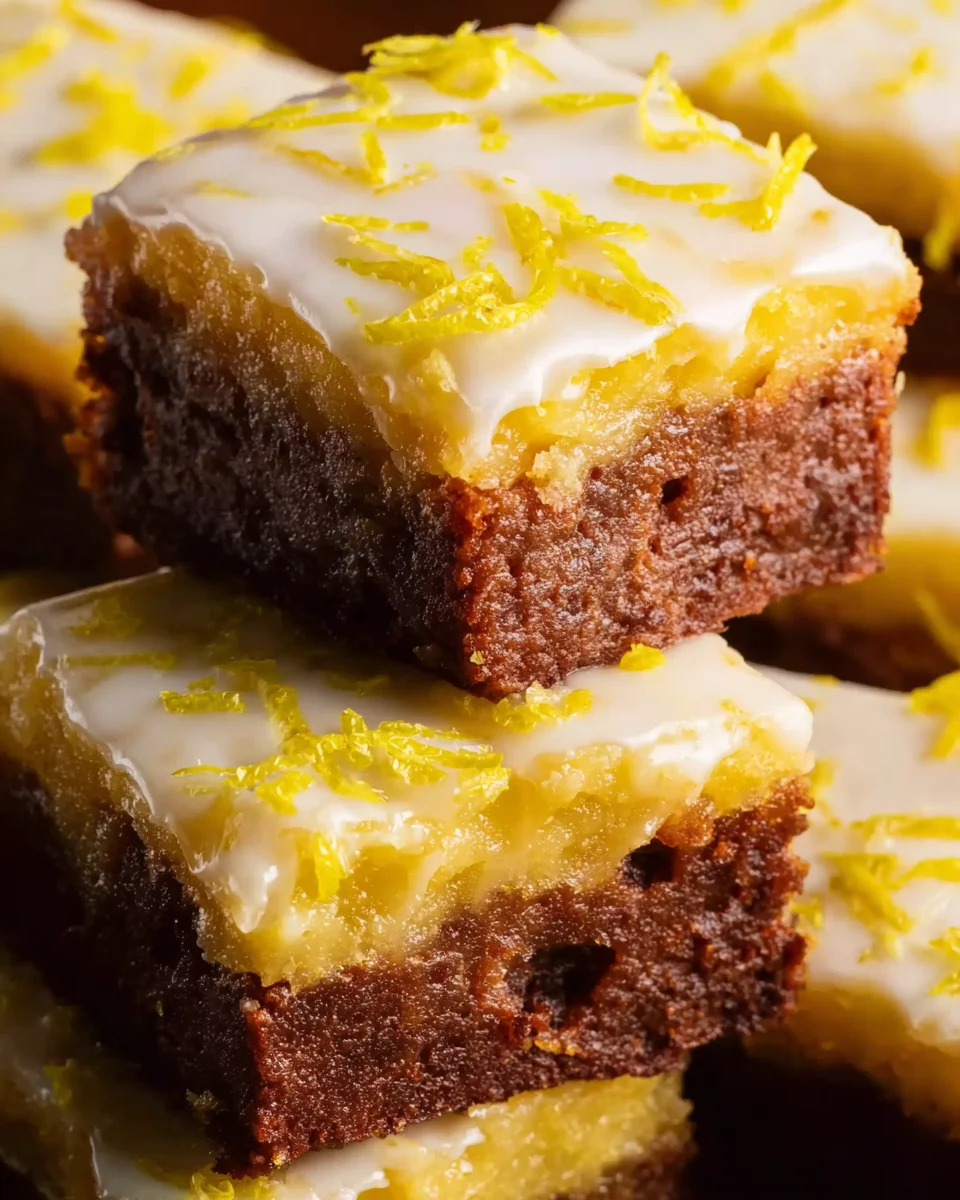 Easy Lemon Brownies Recipe 25 Easy