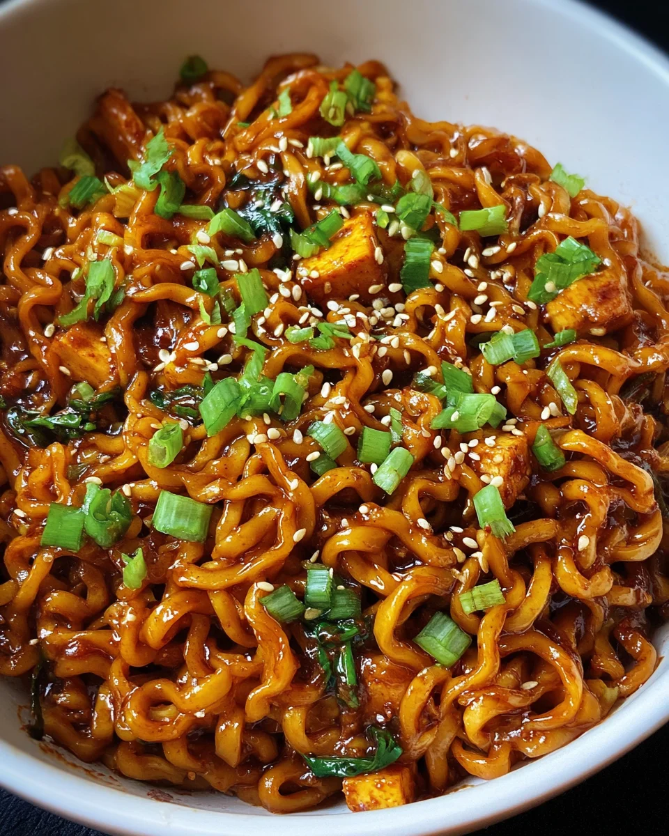 Easy Saucy Ramen Noodles