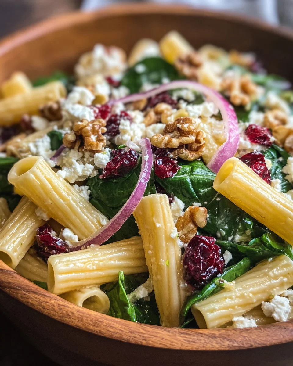 Feta & Cranberry Rigatoni Salad with Lemon Vinaigrette 21 Feta