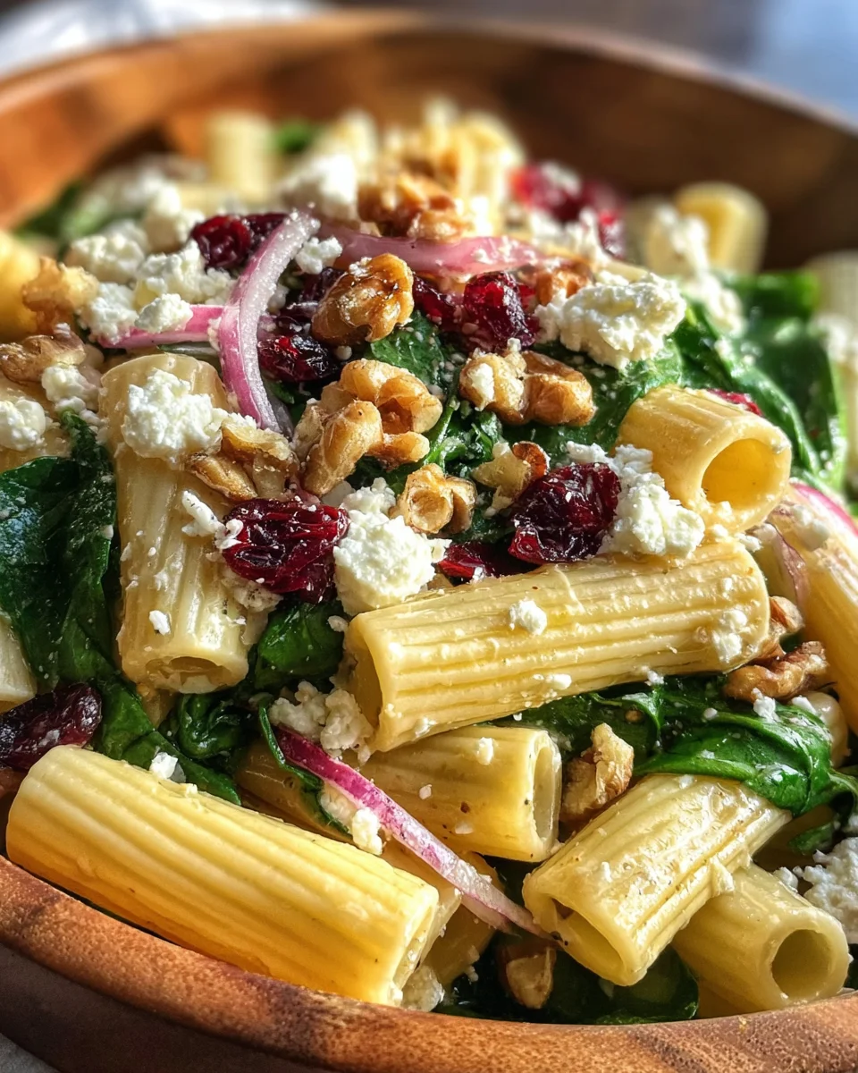 Feta & Cranberry Rigatoni Salad with Lemon Vinaigrette 22 Feta