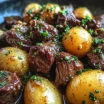 Garlic Butter Beef Bites with Potatoes 25 Garlic Butter Beef Bites with Potatoes