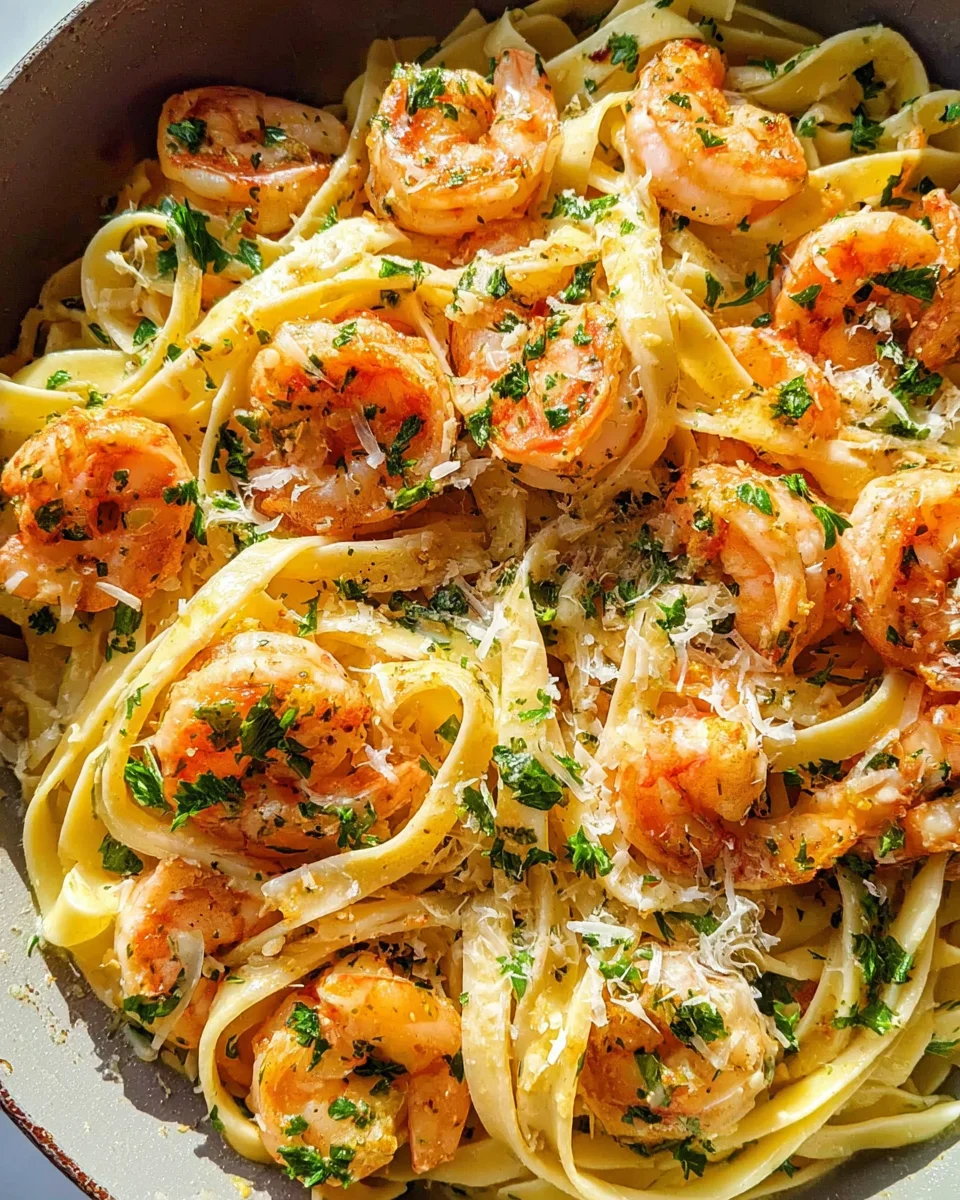 Garlic Butter Shrimp Pasta