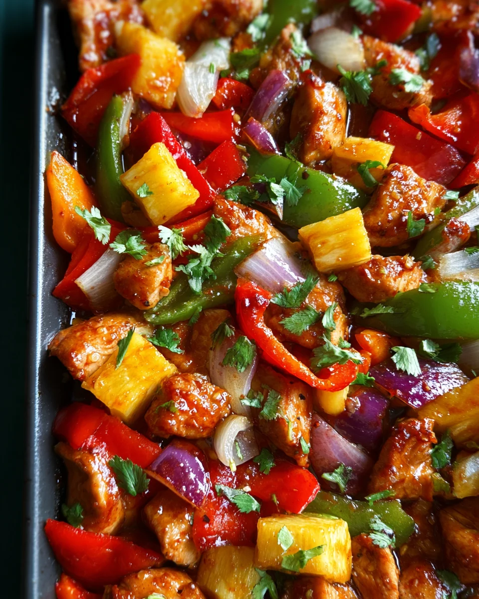 Hawaiian Chicken Sheet Pan
