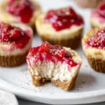 High Protein Healthy Strawberry Cheesecake Bites