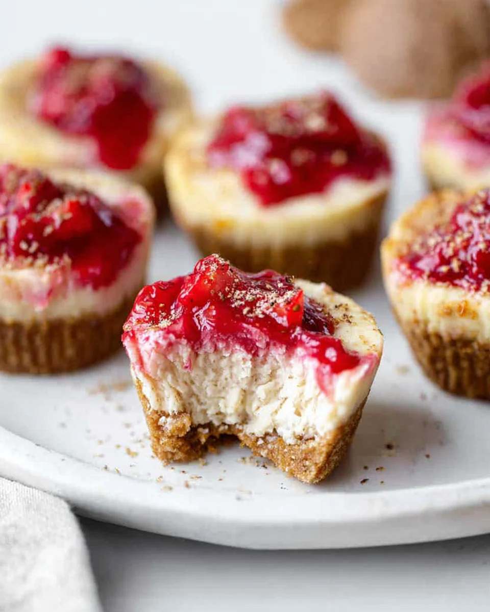 High Protein Healthy Strawberry Cheesecake Bites