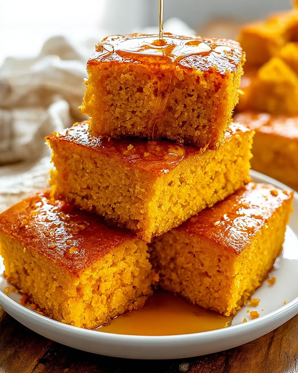 Honey Butter Sweet Potato Cornbread