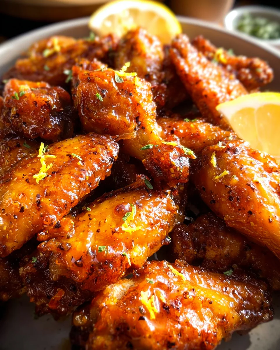 Honey Lemon Pepper Wings