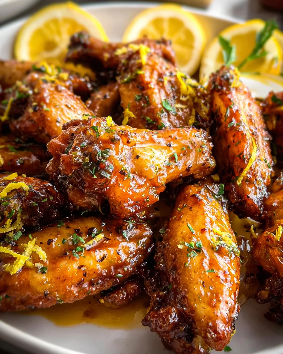 Honey Lemon Pepper Wings 24 Honey