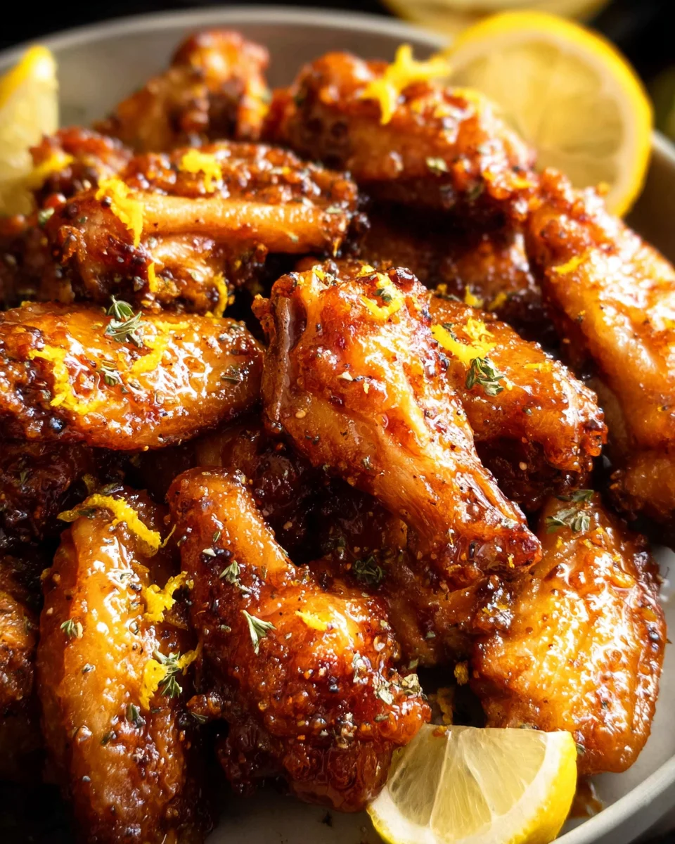 Honey Lemon Pepper Wings 25 Honey