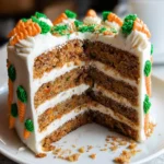 MOIST Vegan Carrot Cake Recipe with Cream Cheese Frosting