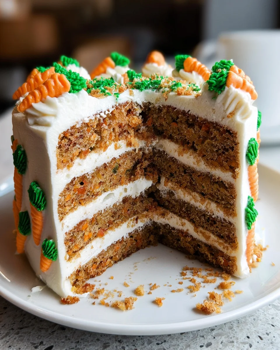MOIST Vegan Carrot Cake Recipe with Cream Cheese Frosting