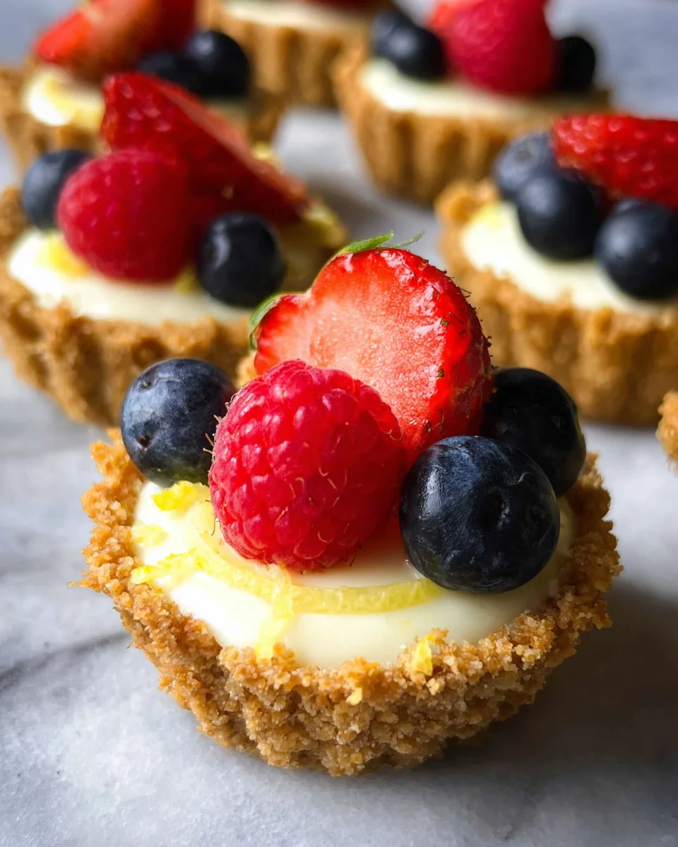 Mini Lemon Cheesecake Tarts