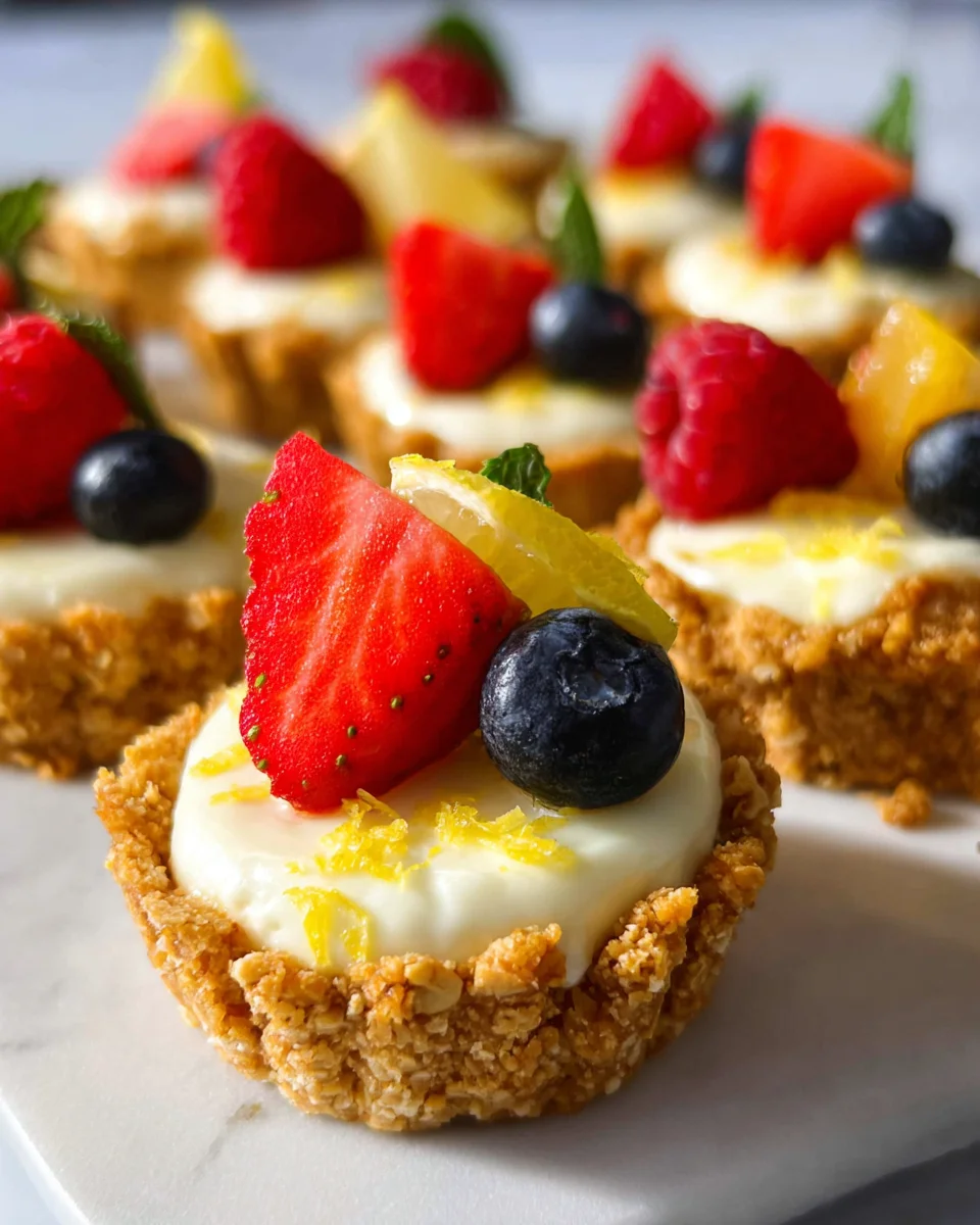 Mini Lemon Cheesecake Tarts 23 Mini