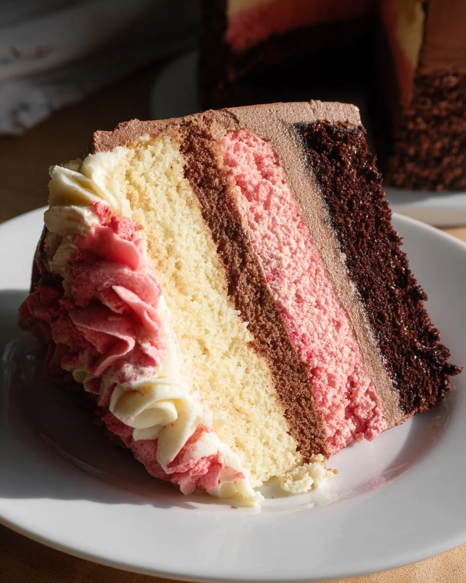 Neapolitan Layer Cake 19 Neapolitan