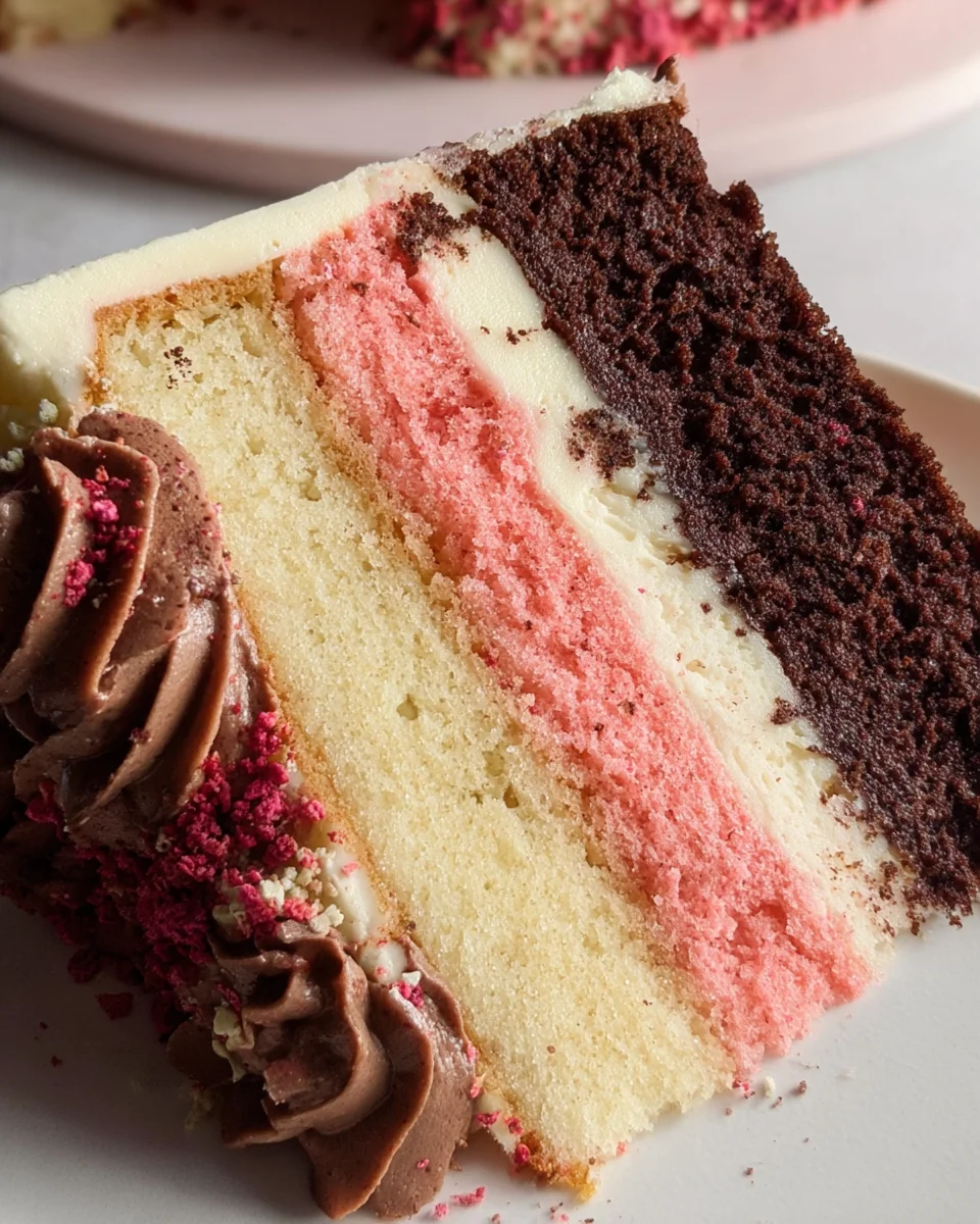 Neapolitan Layer Cake 20 Neapolitan