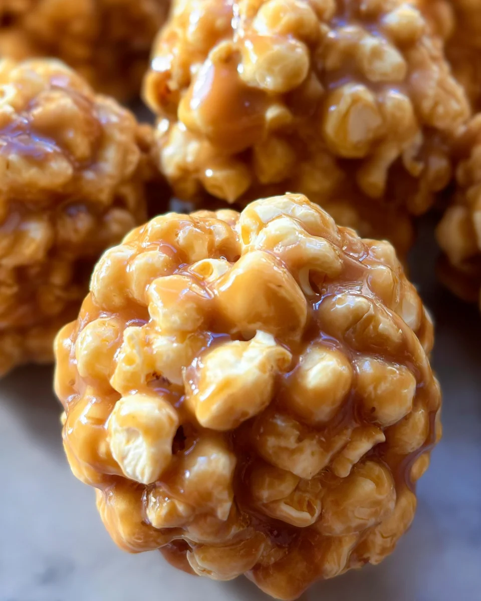 Peanut Butter Popcorn Balls